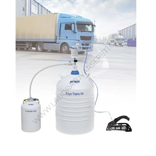Sıvı Azot Taşıma ve Saklama kabı - 10 lt - Alüminyum